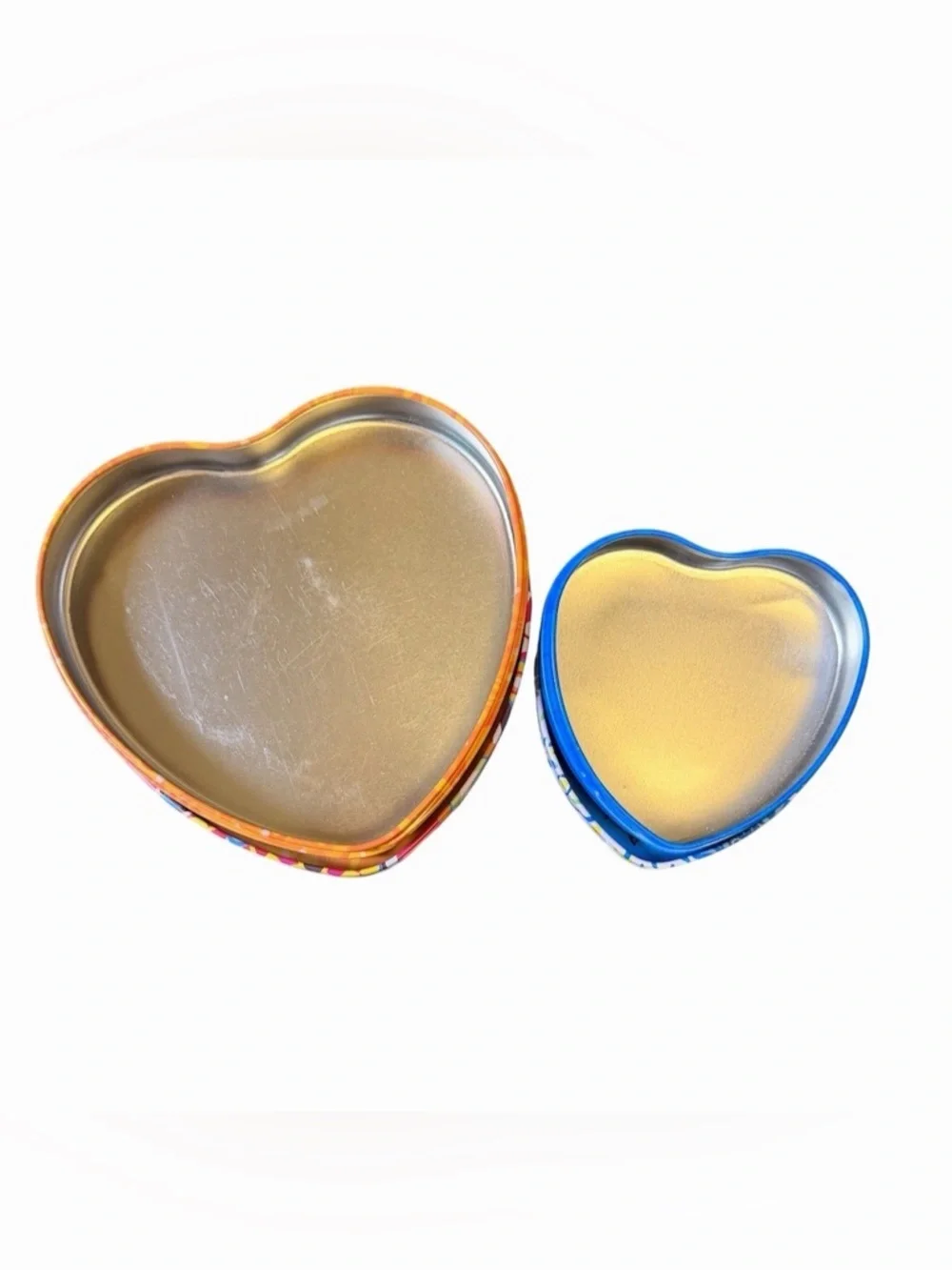 Brighton Collectable Heart Shaped Tin Trinket Jewelry Box Lot of 2